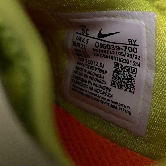 Nike Baby Toddler Summer Lime Green Slip On Flex Runners Sneakers - Picture 7 of 16